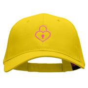 Love Lock Embroidered Low Profile Cap