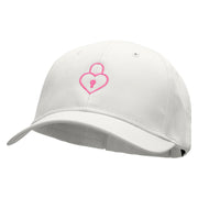 Love Lock Embroidered Low Profile Cap