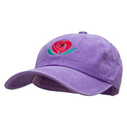 Rosey Heart Embroidered Unstructured Cotton Cap