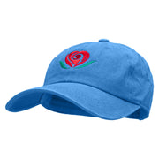 Rosey Heart Embroidered Unstructured Cotton Cap