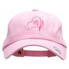 Stroke Of Rosey Love Embroidered Washed Cap