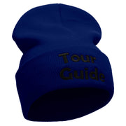 Your Favorite Tour Guide Embroidered 12 Inch Long Knitted Beanie