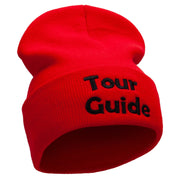 Your Favorite Tour Guide Embroidered 12 Inch Long Knitted Beanie