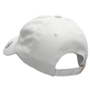 Stroke Of Rosey Love Embroidered Washed Cap