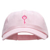 Key Of Love Embroidered Low Profile Dyed Cotton Twill Cap