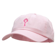 Key Of Love Embroidered Low Profile Dyed Cotton Twill Cap