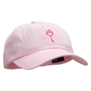 Key Of Love Embroidered Low Profile Dyed Cotton Twill Cap