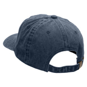 Circle Triangle Square Embroidered Unstructured Cotton Cap