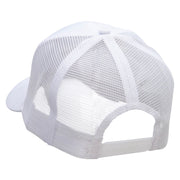 Red Trojan Embroidered Solid Cotton Prostyle Twill Mesh Cap - White OSFM