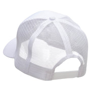 Dragon Sword Embroidered Solid Cotton Prostyle Twill Mesh Cap - White OSFM