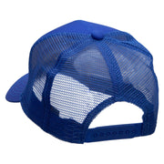 Dragon Sword Embroidered Solid Cotton Prostyle Twill Mesh Cap - Royal OSFM