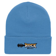 Classic Rock Embroidered 12 Inch Long Knitted Beanie