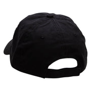 Phoenix Fire Bird Embroidered Low Profile Pet Spun Washed Cap - Black OSFM