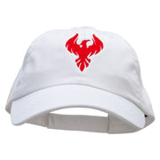 Phoenix Fire Bird Embroidered Low Profile Pet Spun Washed Cap