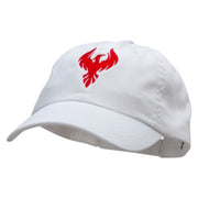 Phoenix Fire Bird Embroidered Low Profile Pet Spun Washed Cap