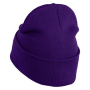 Inside Emotions Disgust Embroidered 12" Long Knitted Beanie - Purple OSFM