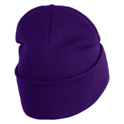 Inside Emotions Disgust Embroidered 12" Long Knitted Beanie - Purple OSFM