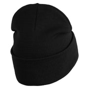 Inside Emotions Disgust Embroidered 12" Long Knitted Beanie - Black OSFM