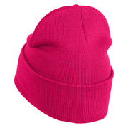 Inside Emotions Disgust Embroidered 12" Long Knitted Beanie - Magenta OSFM