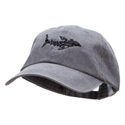 Hammerhead Embroidered Pigment Dyed Wash Cap - Grey OSFM