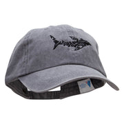 Hammerhead Embroidered Pigment Dyed Wash Cap - Grey OSFM