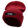 Surfboard Embroidered 12 Inch Long Knitted Beanie