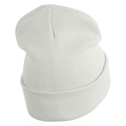 Sponge Crusty Crab Employee Uniform Embroidered 12" Beanie - White OSFM