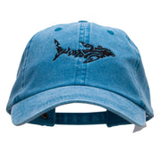 Hammerhead Embroidered Pigment Dyed Wash Cap - Turquoise OSFM