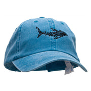 Hammerhead Embroidered Pigment Dyed Wash Cap - Turquoise OSFM