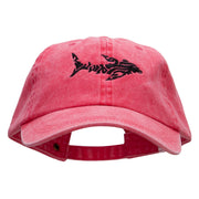 Hammerhead Embroidered Pigment Dyed Wash Cap - Fuchsia OSFM