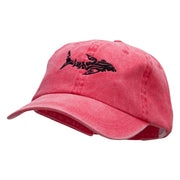 Hammerhead Embroidered Pigment Dyed Wash Cap - Fuchsia OSFM