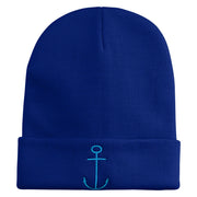 Sponge Crusty Crab Employee Uniform Embroidered 12" Beanie - Royal OSFM