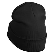 Sponge Crusty Crab Employee Uniform Embroidered 12" Beanie - Black OSFM