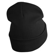 Sponge Crusty Crab Employee Uniform Embroidered 12" Beanie - Black OSFM