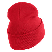 Jurassic Dinosaur Logo Embroidered 12" Long Knitted Beanie - Red OSFM