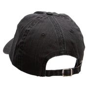 Beware of Crocodile Pigment Dyed Special Cotton Cap - Black OSFM