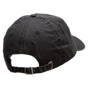 Beware of Crocodile Pigment Dyed Special Cotton Cap - Black OSFM