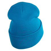 Inside Emotions Sadness Embroidered 12" Long Knitted Beanie - Aqua OSFM