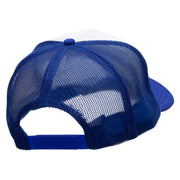 Player 1 Embroidered Foam Panel Mesh Snapback - Royal-White OSFM