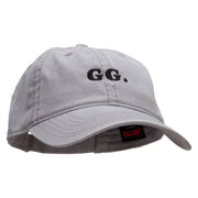 Good Game Embroidered Garment Washed Cotton Twill Cap - Grey OSFM