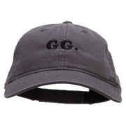 Good Game Embroidered Garment Washed Cotton Twill Cap - Charcoal OSFM