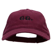 Good Game Embroidered Garment Washed Cotton Twill Cap - Maroon OSFM