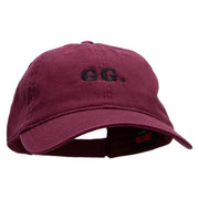 Good Game Embroidered Garment Washed Cotton Twill Cap - Maroon OSFM