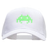 Alien Invades Embroidered Solid Cotton Twill Mesh Prostyle Cap - White OSFM