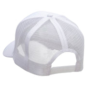 Alien Invades Embroidered Solid Cotton Twill Mesh Prostyle Cap - White OSFM