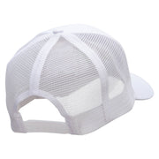 Alien Invades Embroidered Solid Cotton Twill Mesh Prostyle Cap - White OSFM