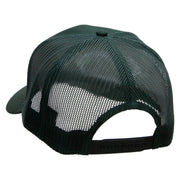 Alien Invades Embroidered Solid Cotton Twill Mesh Prostyle Cap - Dk-Green OSFM