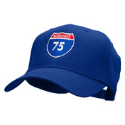 Interstate 75 Solid Cotton Twill Low Profile Snap Cap