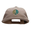 Abstract Tree Unconstructed High Profile Cotton Flat Bill Cap