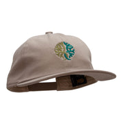 Abstract Tree Unconstructed High Profile Cotton Flat Bill Cap